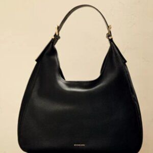 Michael Kors Nolita Large Black Pebble Leather Hobo Shoulder Bag